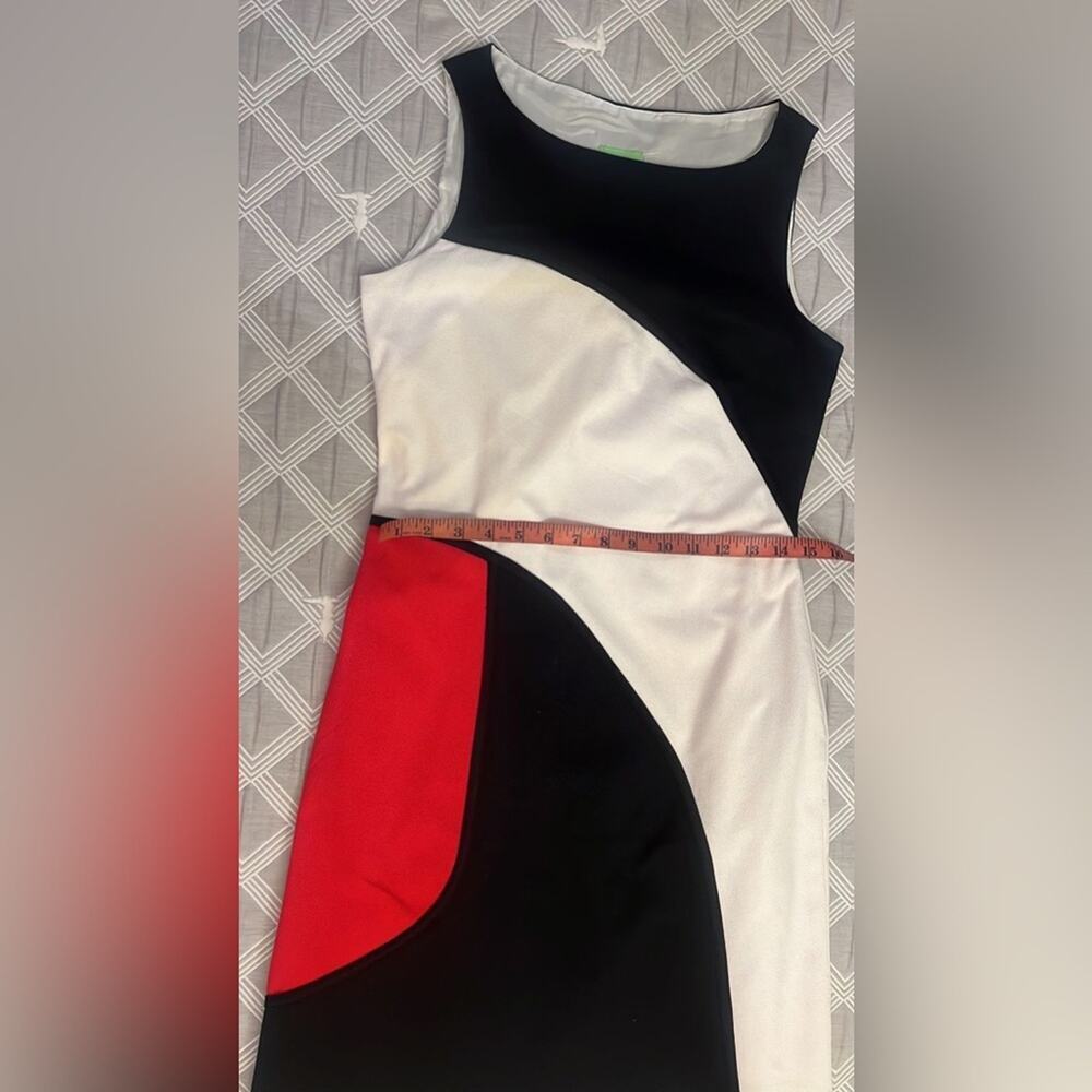Citrine Women’s Tri-Color Pencil Dress Black White Red Size 6 Business Office - Picture 4 of 7